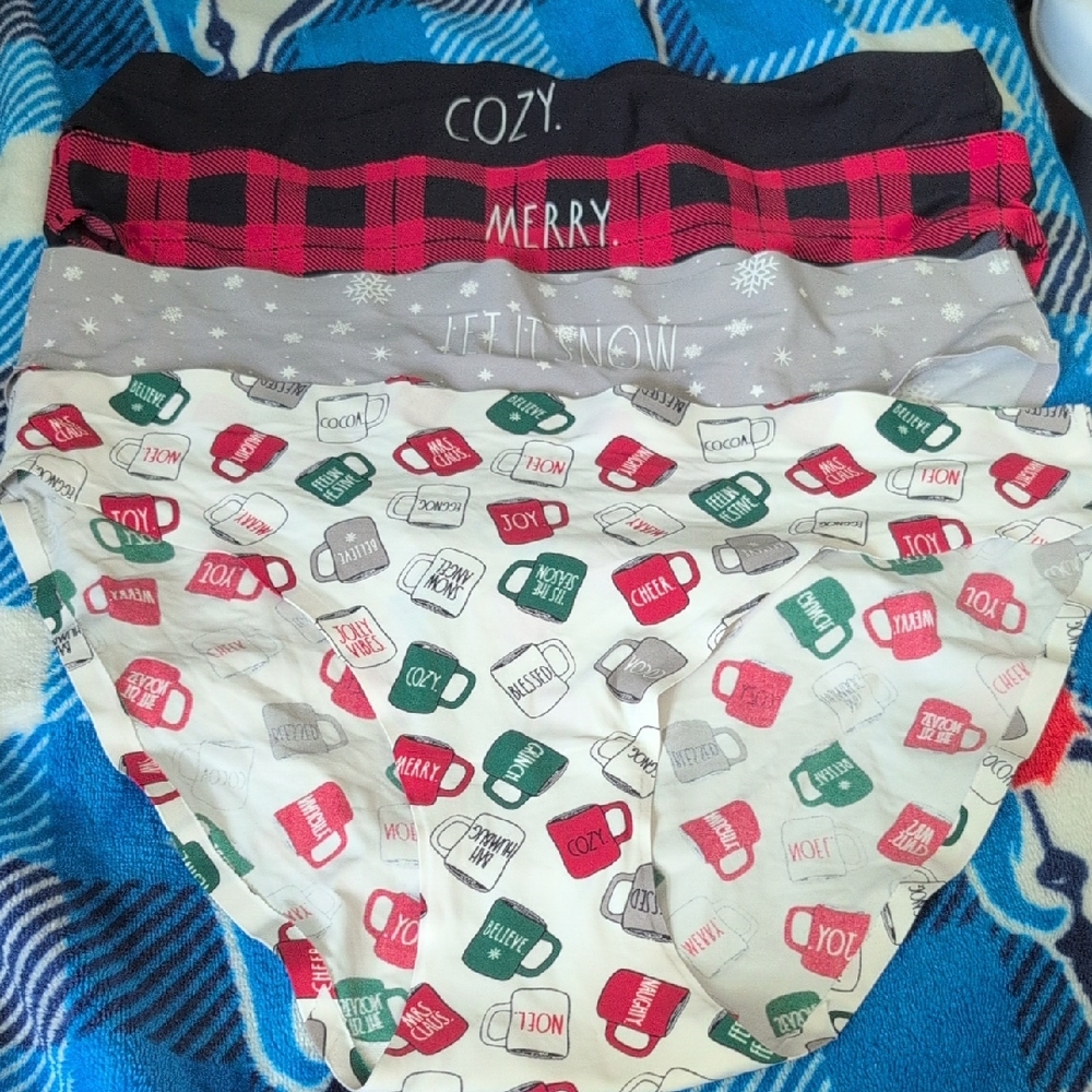 RAE DUNN CHRISTMAS PANTIES BUNDLE